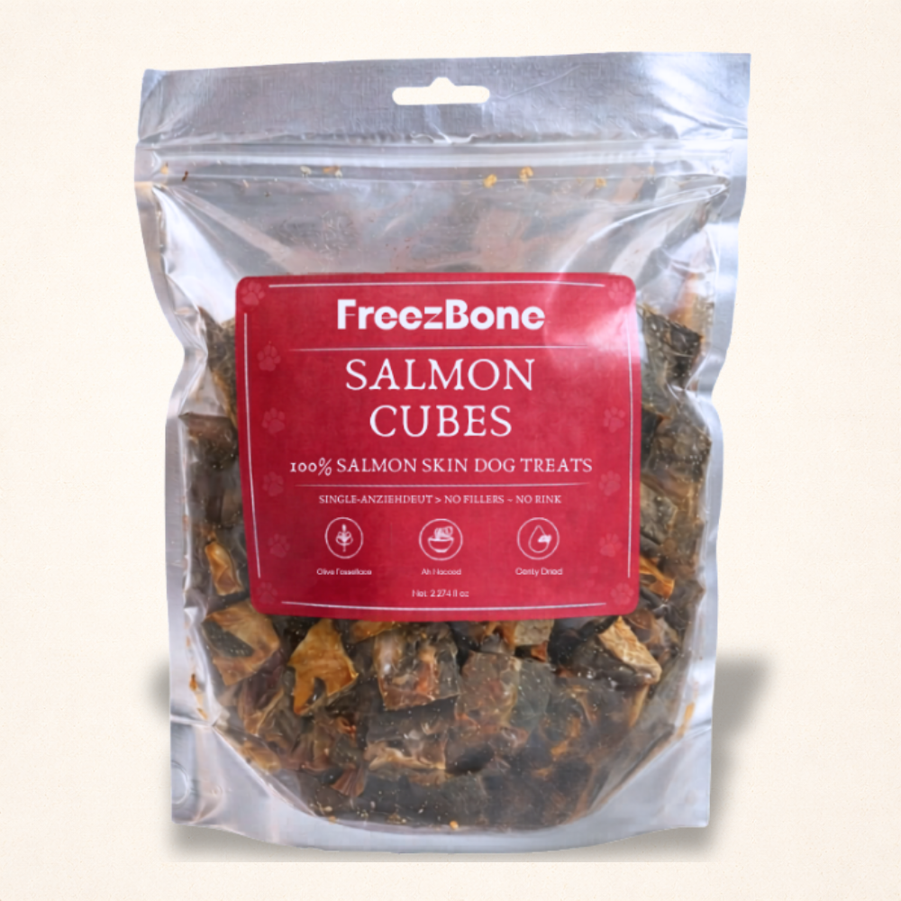 Freezbone Salmon Skin Cubes