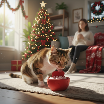 FreezBow Cat – Festive Frozen Bow Treat Toy