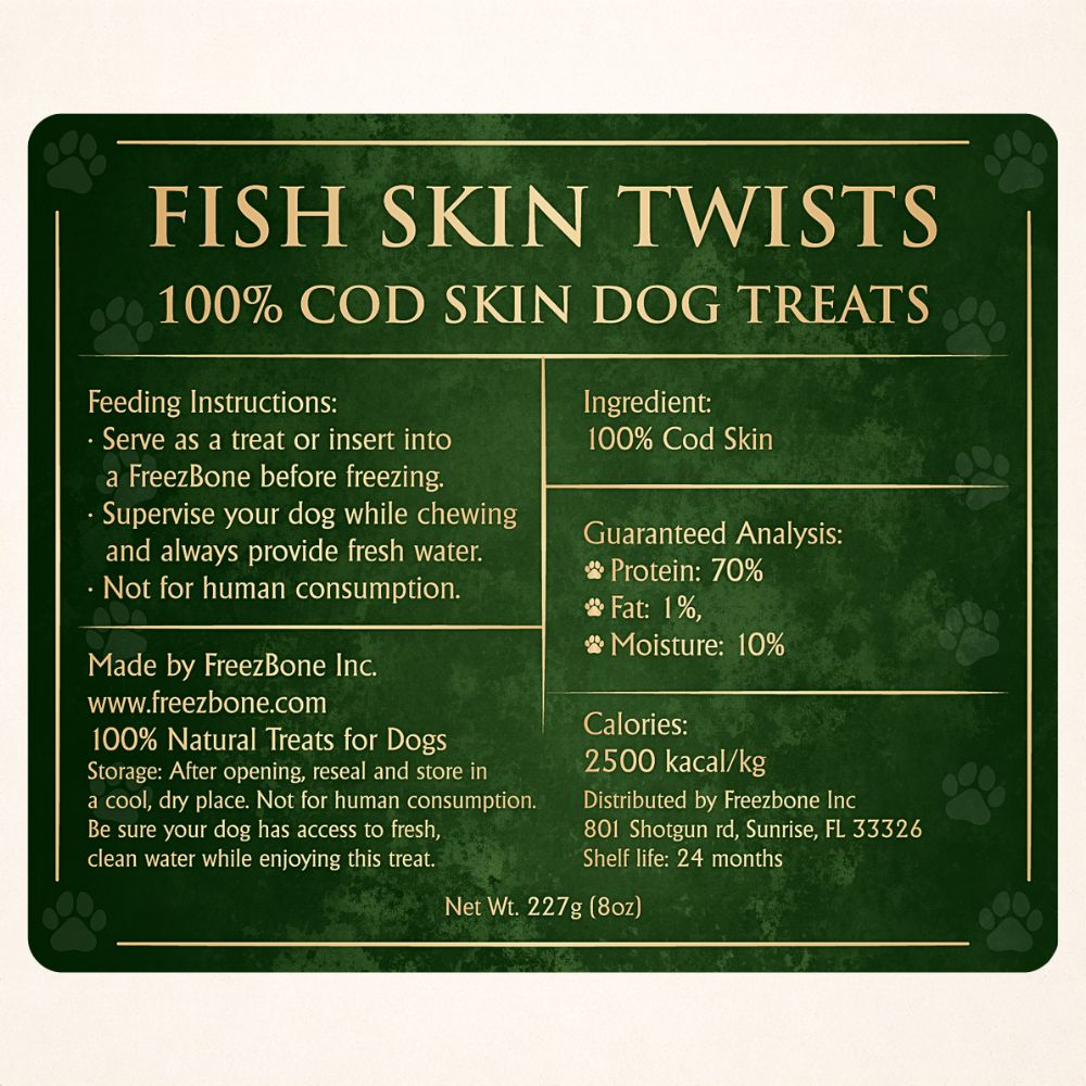 Freezbone Fish Skin Twists