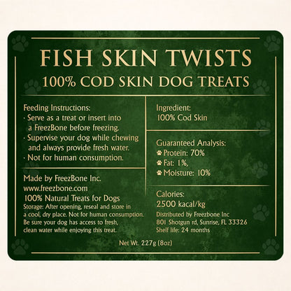 Freezbone Fish Skin Twists